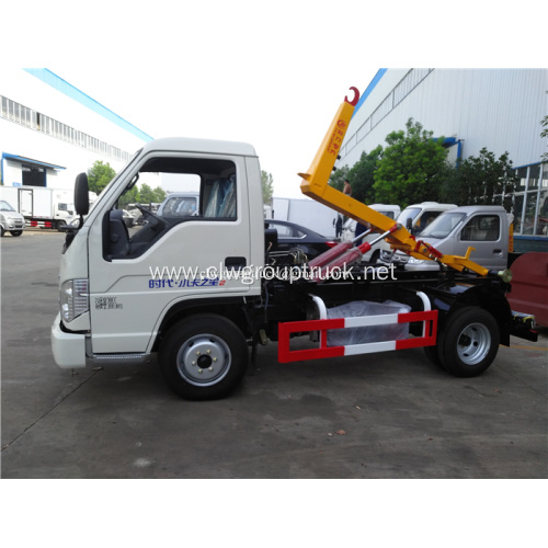 Diesel engine hook lift garabge bins vehicle